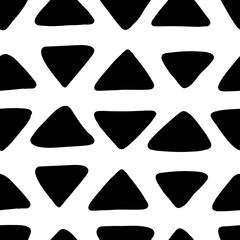 Free hand line triangle background, seamless pattern