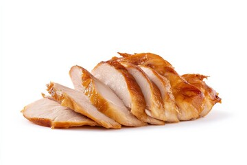 Sliced grilled chicken breast.  Perfect for a healthy meal.