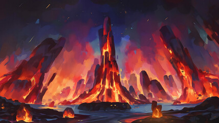 Imitation lava lamp