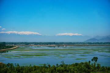mountain landscape Wolar in Jammu and Kashmir