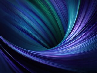 Fototapeta premium Abstract flowing lines background in blue green and purple hues dynamic movement and smooth gradient modern design