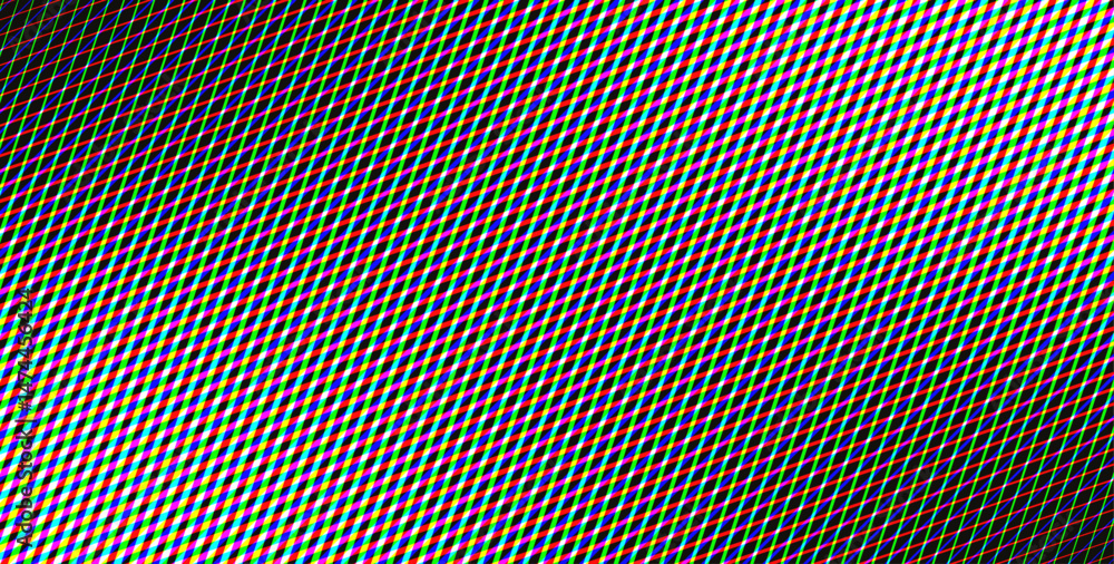 Poster lcd display. rgb led light background. vector