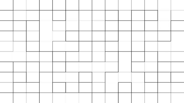 white digital technology rectangle shape background, abstract animation