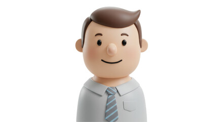 Isolated Cartoon Businessman