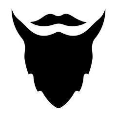 Beard  Vector Glyph Icon Design
