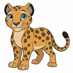 Mystic Twilight Leopard Vector Design