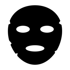 Facial Mask  Vector Glyph Icon Design