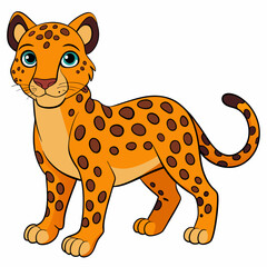 Mystic Twilight Leopard Vector Design