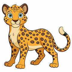 Mystic Twilight Leopard Vector Design
