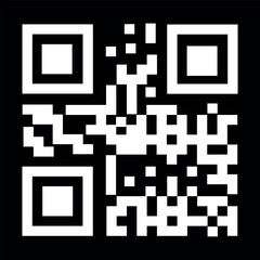 QR code background black and white