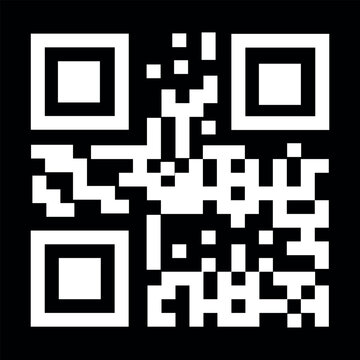QR code background black and white