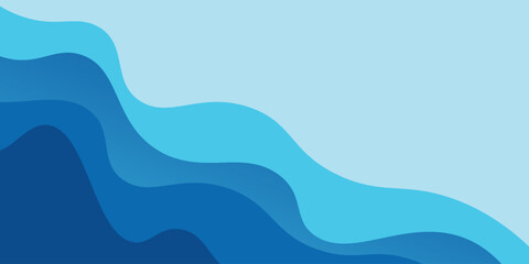 Abstract water wave vector illustration design background. vector
