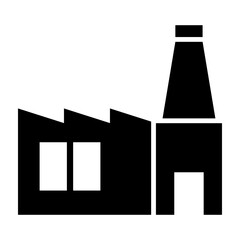 Factory  Vector Glyph Icon Design