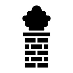 Chimney  Vector Glyph Icon Design