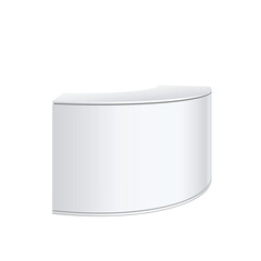 Promotion counter, Retail Trade Stand Isolated on the white background. MockUp Template For Your Design. Vector illustration.