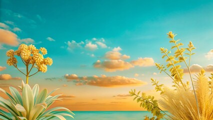 Breathtaking Nature Landscape: Serene Sky, Deep Focus Photography