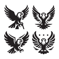 Obraz premium High Quality Eagle Silhouettes