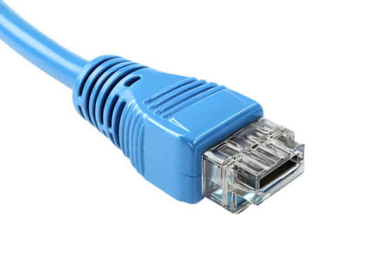 LAN network connection with ethernet cable for internet connectivity setup