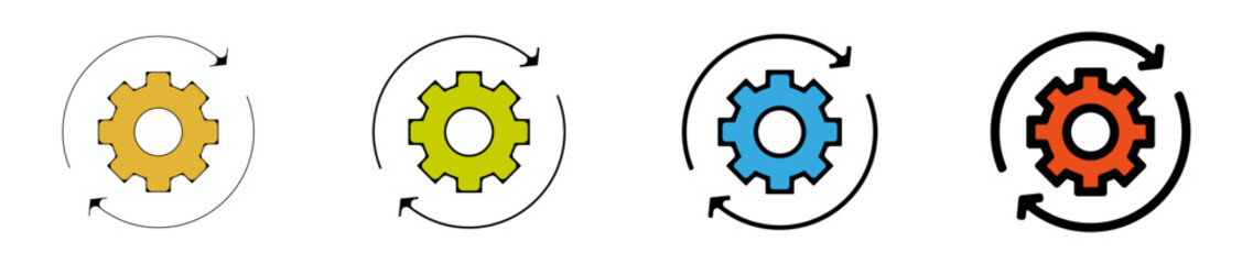 icone symbole pictogramme entreprise success engrenage reglage graisse couleur