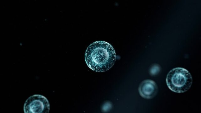 Cell Structure Orbit in Macro Detail - Medical VFX