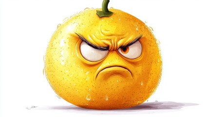 Angry orange fruit