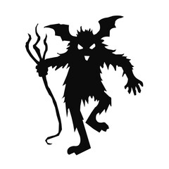 Silhouette of monster aliens