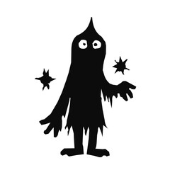 Silhouette of monster aliens