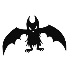 Silhouette of monster aliens