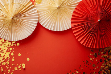 japanese new year background with copyspace