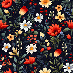 Garden of Joy: Vibrant Florals with a Soft Touch