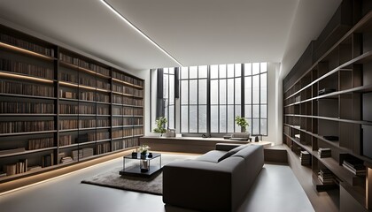 Minimalistic Elegance in the Depths: A Basement Sanctuary