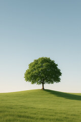 Fototapeta premium lonely tree in the field