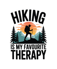 Obraz premium Hiking typography t shirt Design