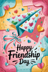 purple heart day, friendship day banner, international friendship day, happy friendship day, labor day, friendship banner, day banner, friendship poster, day poster, cute poster, cute kawaii, kawaii p