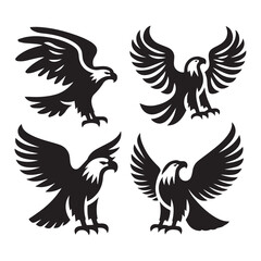 Obraz premium Elegant Eagle Vector Designs
