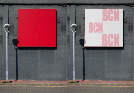 Retail Sign Square Mockup