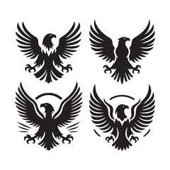 Fototapeta premium Elegant Eagle Vector Designs