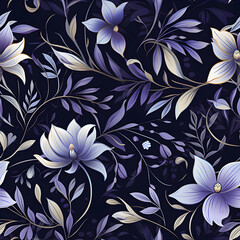 Romantic Flowers Seamless Pattern – Blush & Sage Green Floral Background