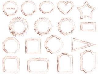 フレーム筆1、8桃金