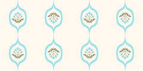 Seamless watercolour and unique floral pattern background for covers, notes, Soft backgrounds colour. Watercolour art work. Flower stalk. Pink blue yellow flower.