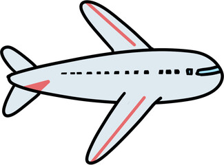 vector illustration of airplane