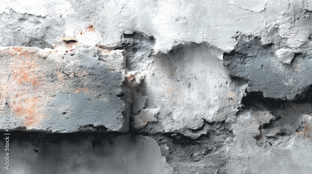 Aufkleber abstract white grunge cement wall texture background copy space for text.stock image