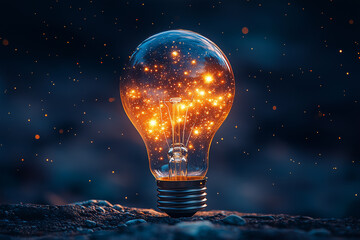 Light bulb for ideas concept