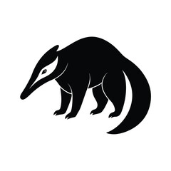 anteater head black silhouette