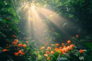 Natural flowers background