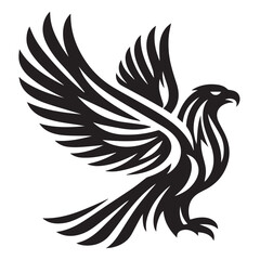 Obraz premium Vector Eagle Shapes in Black