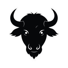 buffalo black head silhouette