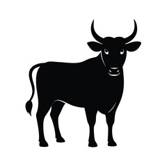 bull black silhouette 
