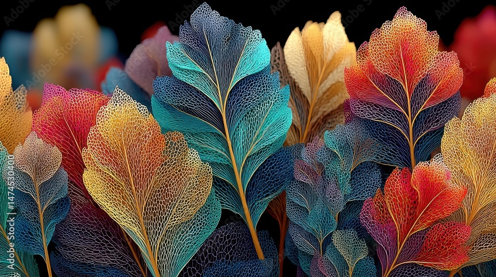 Poster beautiful background with feathers generative ai,stock photo