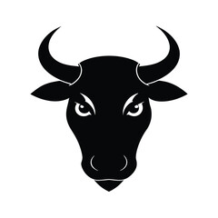 bull black head silhouette